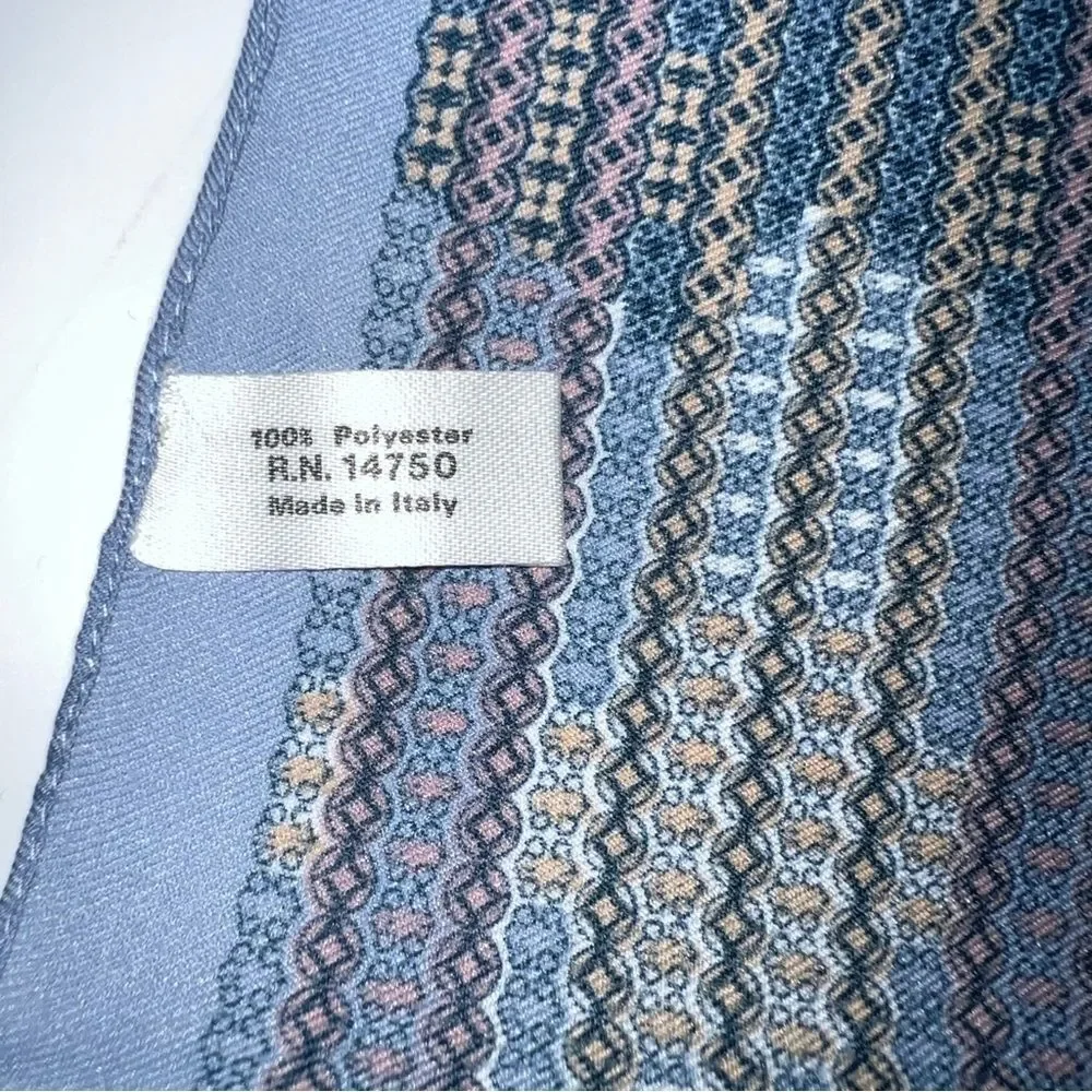 Lot of 3 Elegant Multicolor Silky Long Scarves Blue/Tan/Mauve